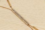 28in Metal Handbag Chains Leadless Cadmiumfree Rhinstone Bar