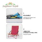 55*52*60cm Oxford Cloth Foldable Beach Chair Detachable Sand Camping Lawn
