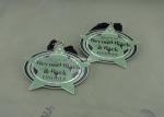Zinc Alloy Die Casting Ribbon Medals , Souvenir Award Sport Imitation Hard
