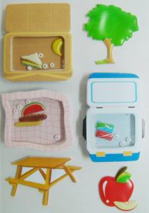China Custom Logo 3d Fruit Stickers , Desk Shaker Stickers For Wall Hand Made on sale