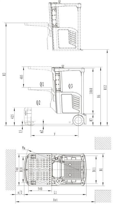 3m Warehouse Self Drive Electric Order Picker