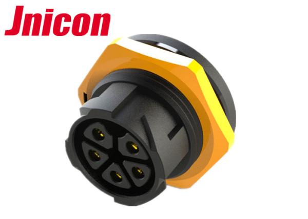 Quality M25 Waterproof Bulkhead Electrical Connectors Female 5 Pin 20A IP67 For Device for sale