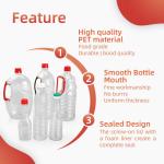 Coconut Oil Plastic Condiment Bottles 500ml Soy Sauce Bottle Food Grade