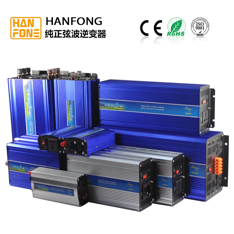 Hanfong ZA300W 220V dc to ac inverter blue power invertor,High quality 220V Inverter 300W CE roHS ISO9001
