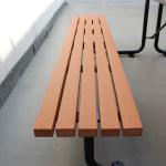 Steel And HDPE Recycle Plastic Wooden Outdoor Park Picnic Table 8 Seats