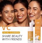 Private Label Vitamin C Liquid Facial Cleanser Hyaluronic Acid Aloe Vera Face