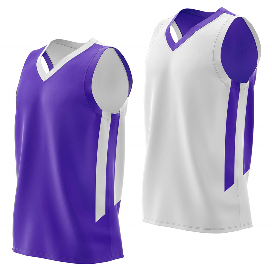 Reversible Men's Mesh Athletic Basketball Jersey Single For Team Scrimmage