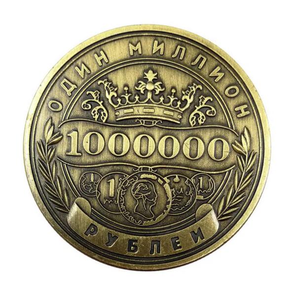 3D Zinc Alloy Silver Brass Copper Souvenir Challenge Coin Collection Coins 2mm 3