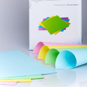 Wholesale Carbonless Paper 55/50/55 Black Or Blue Image 43*61 Small Size NCR Copy Paper from china suppliers