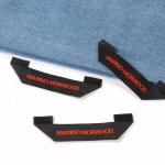Wholesale Custom Famous Brand Name Logo Woven Damask Clothes Labels for Clothing