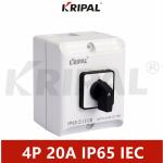 20A 4P IP65 Waterproof Manual Changeover Switch UKT IEC standard