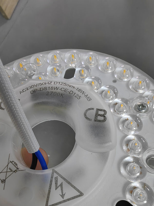 LED ceiling fan light replacement: new products: dia125mm single color 2700K , CE ROHS ERP certification approved