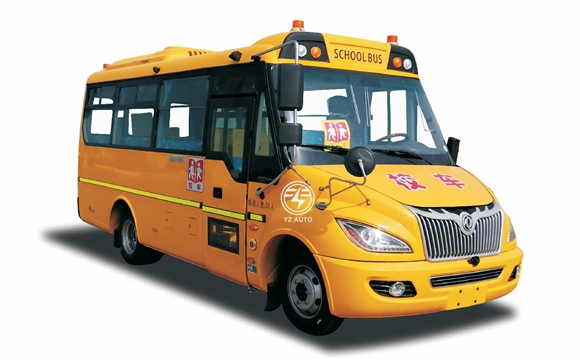 Engine Capacity 4L Dongfeng 19Seat Student Safety Car Yellow School Bus For Child
