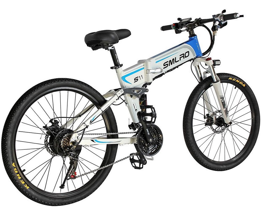 6061 Alu Frame 26 Inch Electric Folding Bike 48V Brushless Geared