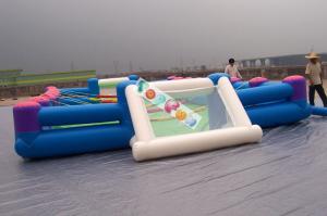 Wholesale Playground Large Inflatable Football Game / Inflatable Soccer Field For Rental Business from china suppliers