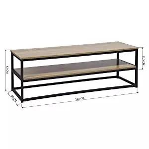 Wholesale 2 Shelves Metal Frame Living Room Furniture 120x40x42cm With Storage from china suppliers