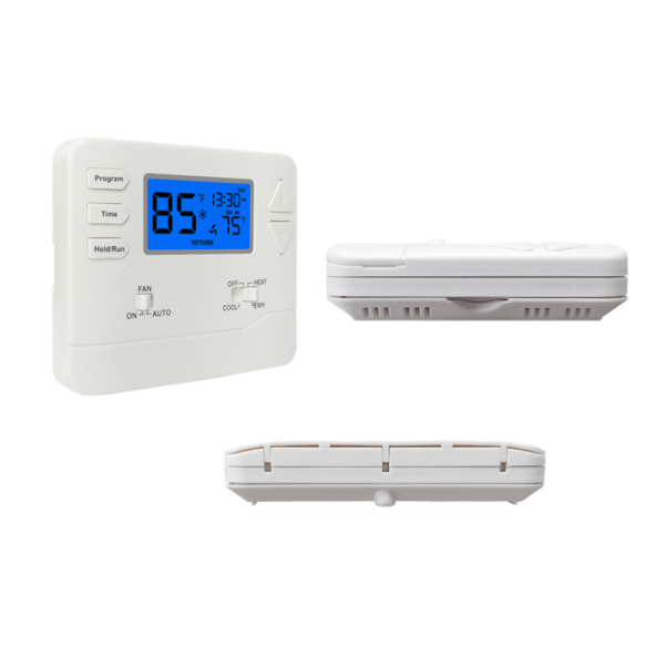 Riseem 1 Amp Per Terminal Load Rating Heat Pump Thermostat for System Operation in Conventional Or Heat Pump Applications