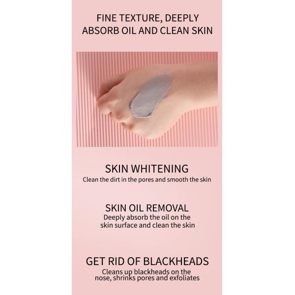 Acne Blackhead 1kg Volcanic Dead Clay Mask OEM Private Label