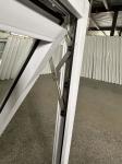 Conch Profile Plastic PVC Awning Window Clear Double Tempered Glass Window