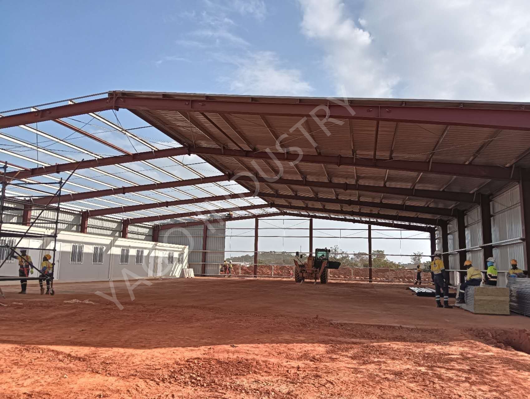 Prefabricated building office exterior view