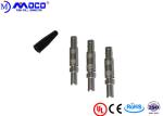 Straight Male Coaxial Cable Connectors For Immersion Probes With Bend Relief