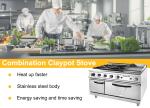 Commercial Gas Restaurant Cooking Equipment Stainless Steel GL-RS-4G Model R13/4