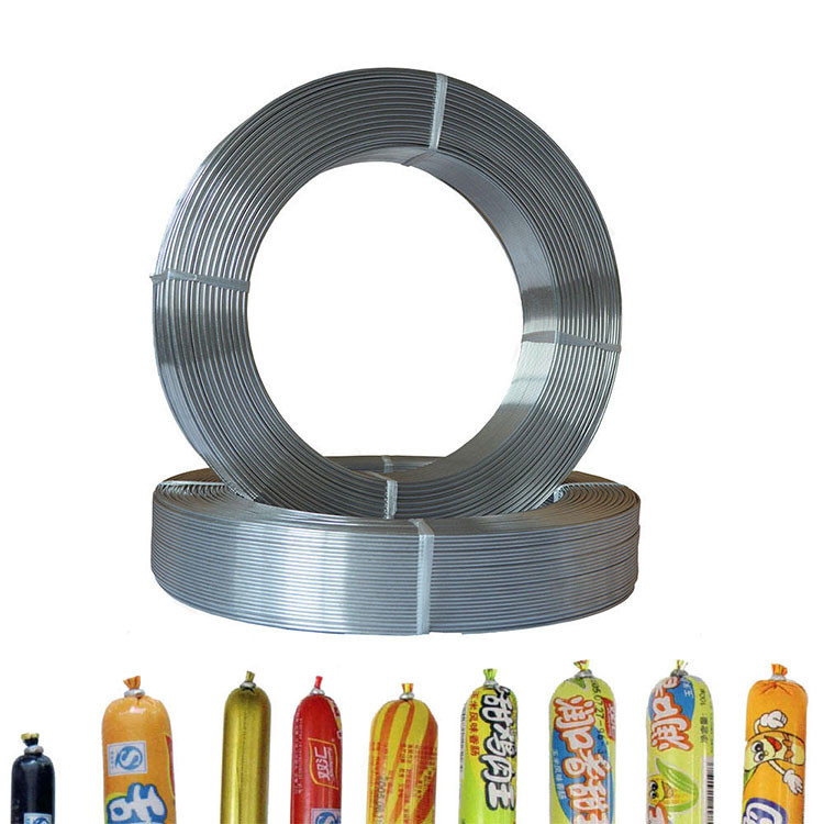2024 New Type Sausage Clip Aluminum Wire Sealing Clips 2.55kg/Roll 2.97kg/Roll
