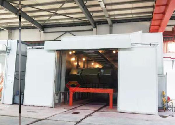 Baking Booth For Tank Military Painting Line Full Down Draft Paint Production