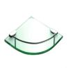 Buy cheap Aluminium Glass Bathroom Shelves Wall Mounted 2 Tier Glass Shower Shelf from wholesalers