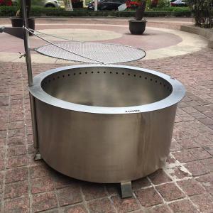 Wholesale 76cm Smokeless Fire Stove Double Wall Stainless Steel 30 Inch Round Fire Pit from china suppliers