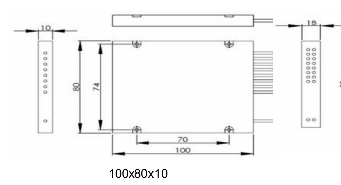 Optical Passive DWDM Multiplexer Wide Pass Band Compact Size