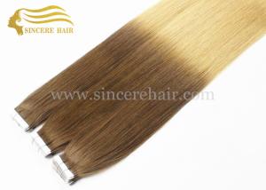 Wholesale 26 Inch LONG Ombre Hair Extensions for sale, 65 CM Long 2 Tone Color Ombre Remy Human Hair Extensions Tape In For Sale from china suppliers