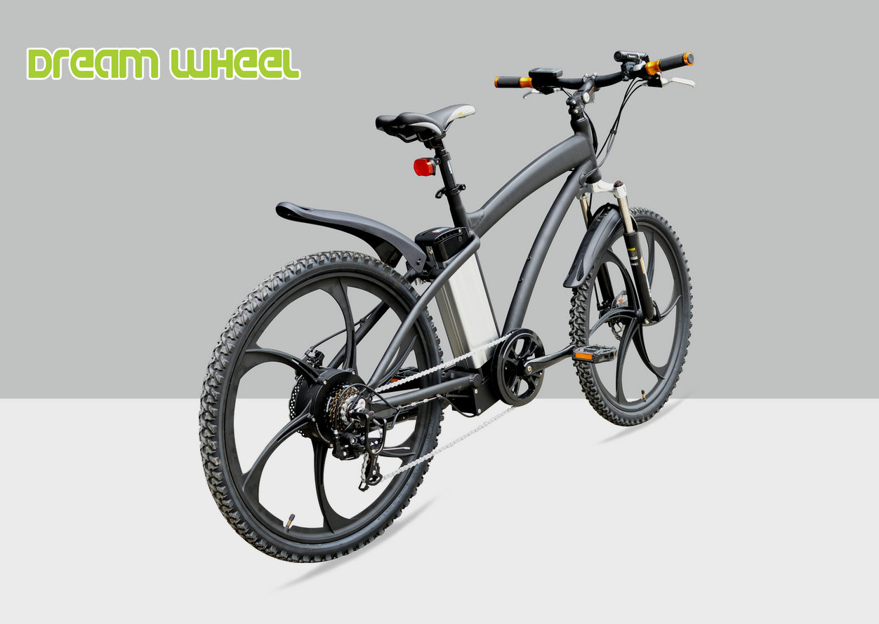 25km/H Electric Mountain Bicycle , Magnesium Alloy Electric Mountain Bikes For Men