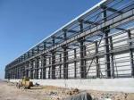Red Construction Steel Structure ,High Rise Garage Frame for Industrial Building