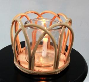 Wholesale Hot Sale Led Lantern Indoor And Outdoor Decoration Natural Handmade Rattan Weave Candle Holder from china suppliers