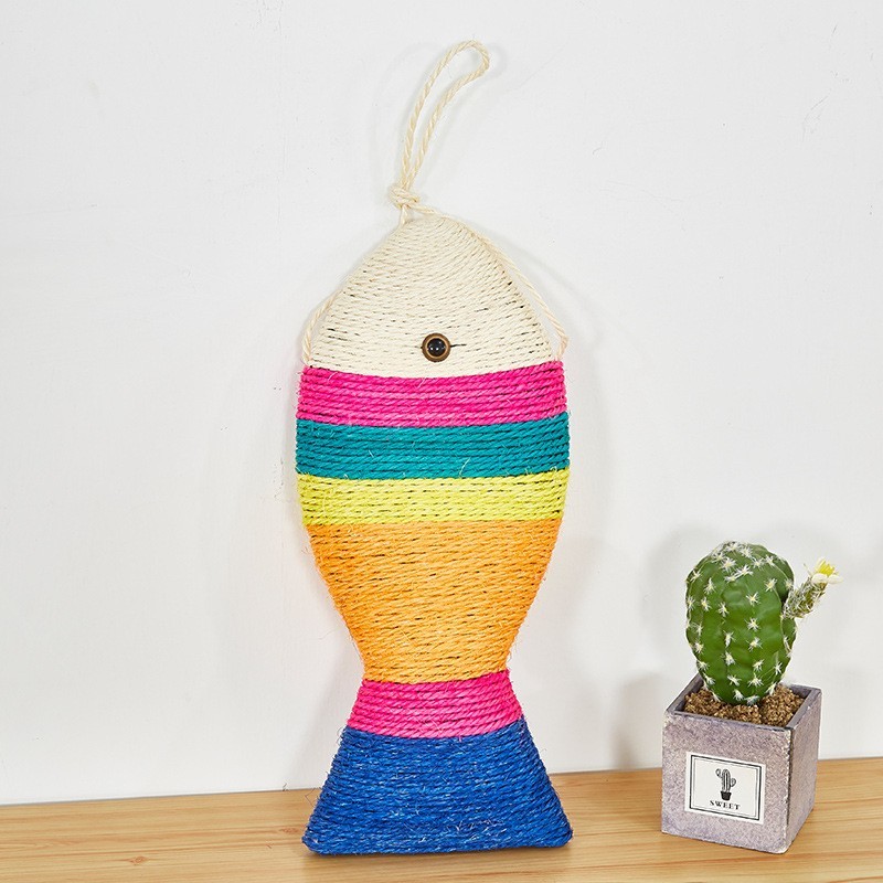 Scratch Board Sisal Fish Cat Toy Claw Grinding Pet Products
