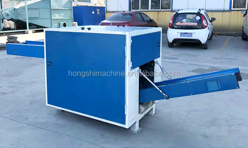 Plastic Cotton Non-woven fiber fabrics bag used clothes cutting shredding machine