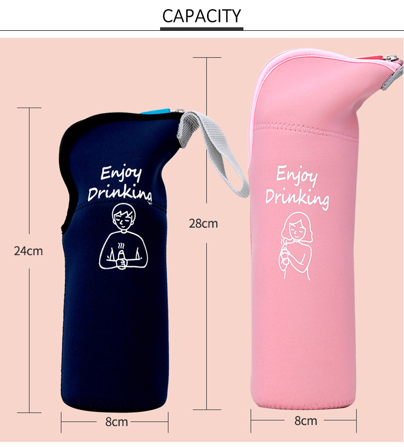 Foldable AZO Free Insulated Bottle Sleeve For Camping