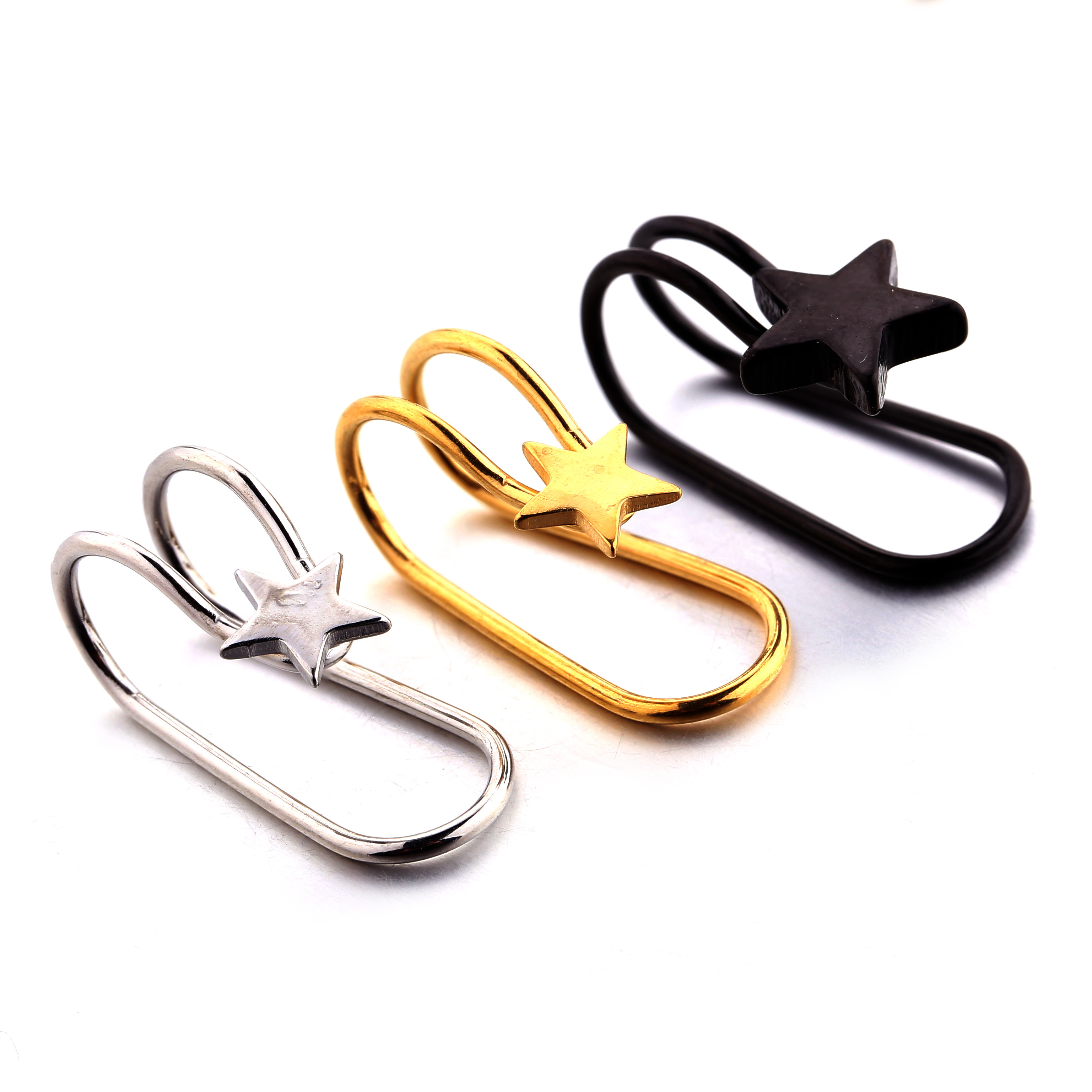 Fashion jewelry for unisex earring no piercing cartilage clip ear cuff earrings