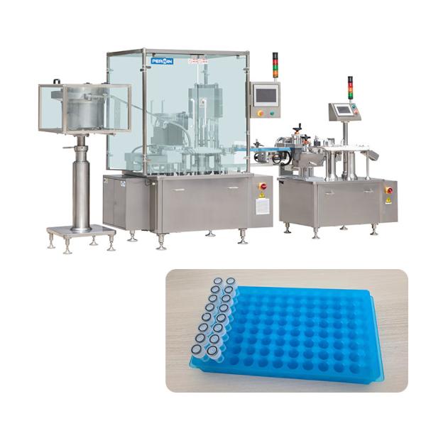 TUV Automatic Test Tube Filling Capping Machine 80BPM