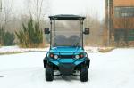 Blue 4-Seat Luxury Electric Golf Cart Can Be Customized Color And LOGO Provides