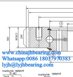 Wholesale offer E.950.20.00.B   Four point contact Slewing bearing  950.1X772XD56 mm in stocks price and stocks from china suppliers