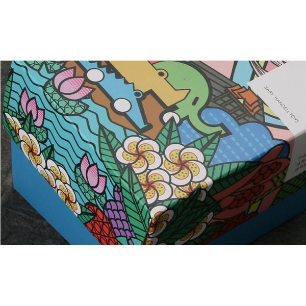 Simple Style Recyclable Cardboard Toy Box With Three - Dimensional Cut