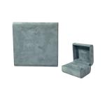 High End Blue Microfiber Luxury Jewelry Packaging Boxes Opaque Square Watch Gift