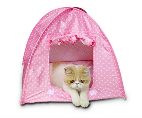 Quality Lightweight Colorful Polyester Waterproof Cat Tent Cute Pet Supplies 43x43x41cm for sale