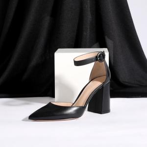 Wholesale Elegant black pointed toe heels For Party Cocktail Comfortable High Heel from china suppliers