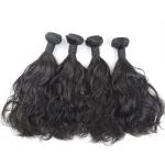 Natural Wave Real Human Hair Extensions 3 Bundles 7A Grade Shedding Free