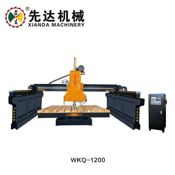 Professional 5-Axis CNC Bridge Cutting Machine with 3400x2000mm Worktable and 0°-360° Head Rotation for Precision Stone Cutting
