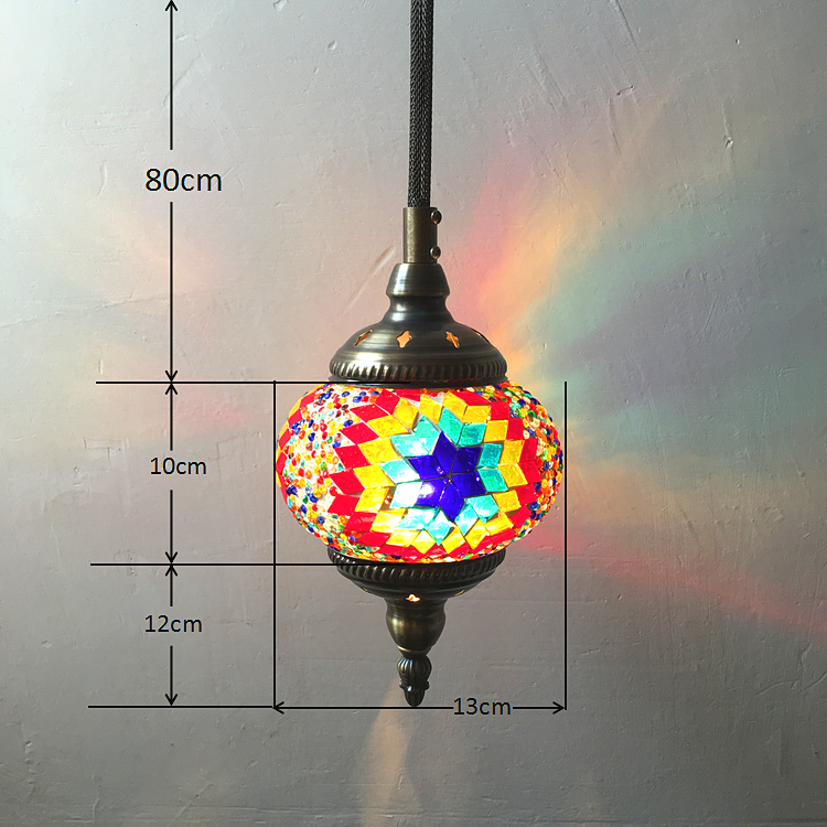 Mediterranean style Art Deco handmade Turkish Mosaic Pendant Lamp(WH-DC-18)