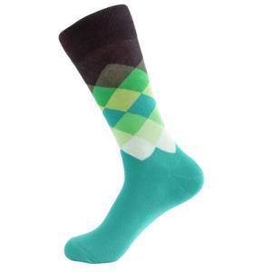 Wholesale Creative Trendy Mens Socks Colorful Design Cotton Material Custom Logo Dress Crew Socks from china suppliers